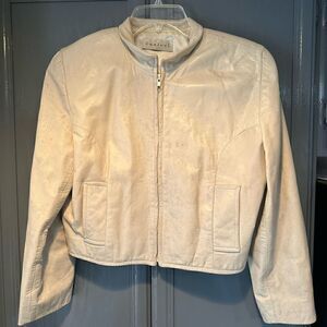 Vericci Leather Jacket Cream